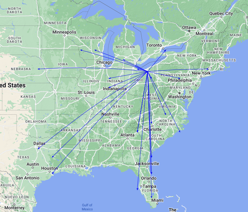 QSOMap of my activation of K-0020 on 06-Nov-2022.