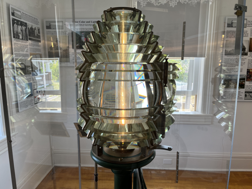 Forth Order Fresnel Lens on display.