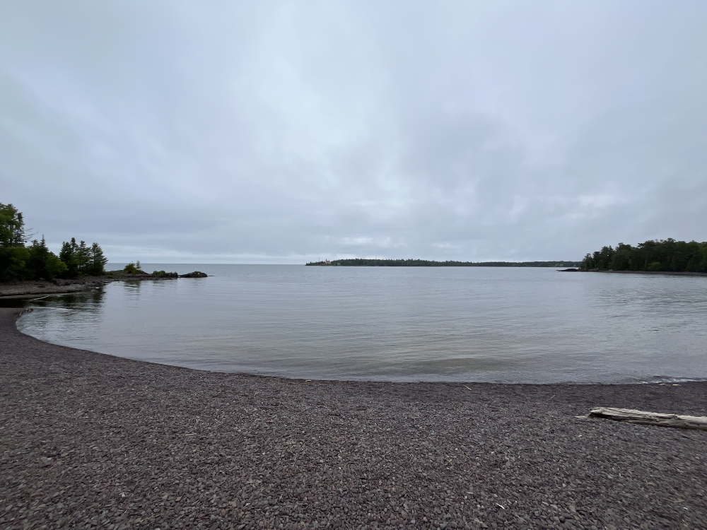 Lake Superior shoreline near Copper Harbor.