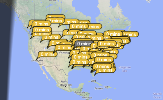 A screenshot of PSKReporter.info showing the stations that heard KC8JC using the IC-705.