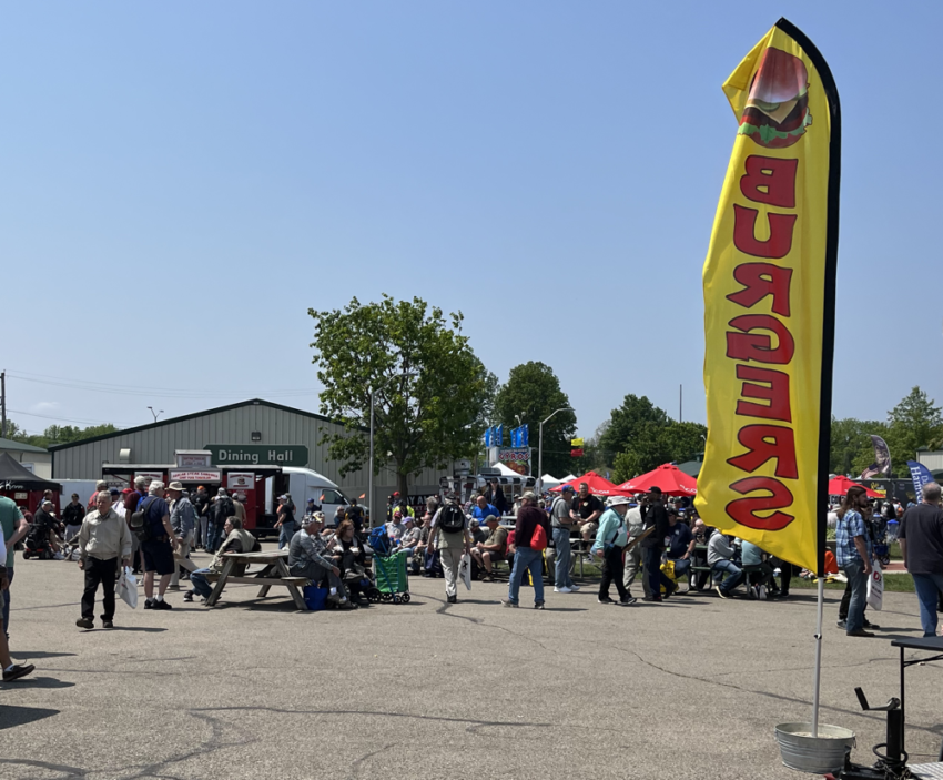 A view of the crowd at the Greene County Fairgrounds for Hamvention.
