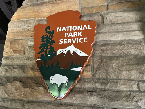 National Park Service sign at The Octagon. 