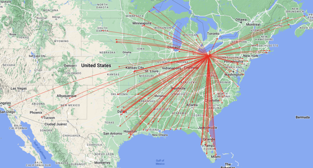 QSO Map of the activation of K-1989 by KC8JC on 09-Sep-2023 for OSPOTA (All SSB Phone).