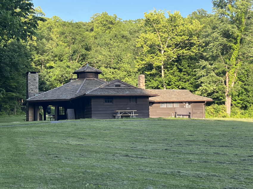 The Octagon shelter at the Cuyahoga Valley National Park.